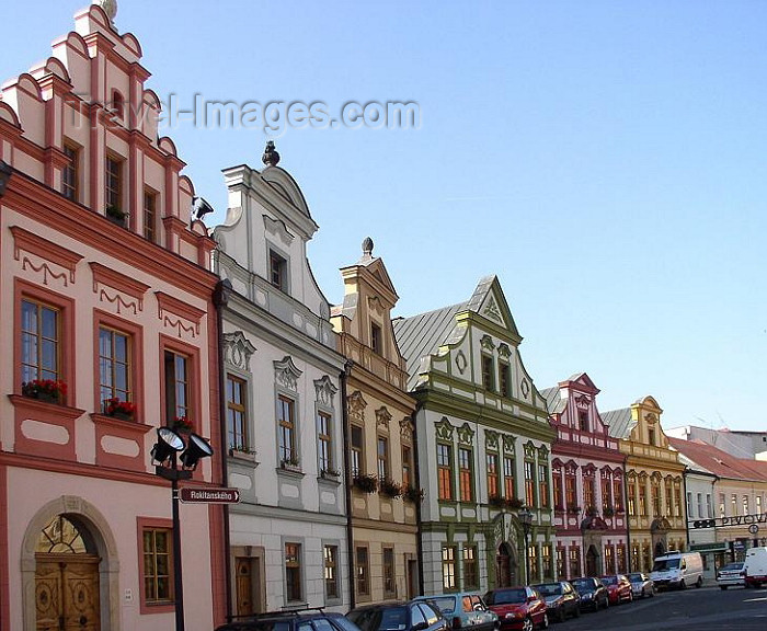 czech224: Czech Republic - Hradec Kralove: colorful houses on the main square - photo by J.Kaman - (c) Travel-Images.com - Stock Photography agency - Image Bank