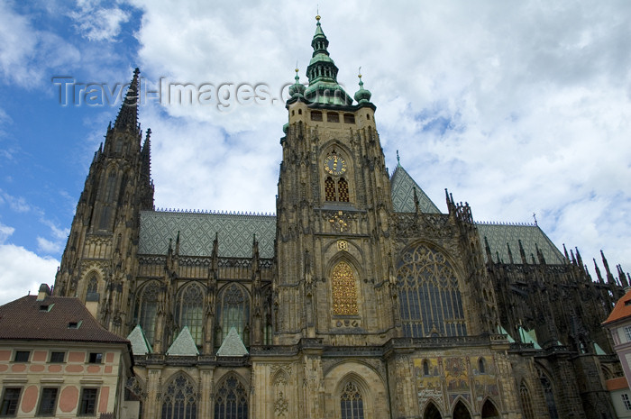 czech353: Czech Republic - Prague / Praha : St. Vitus Cathedral (photo by P.Gustafson) - (c) Travel-Images.com - Stock Photography agency - Image Bank