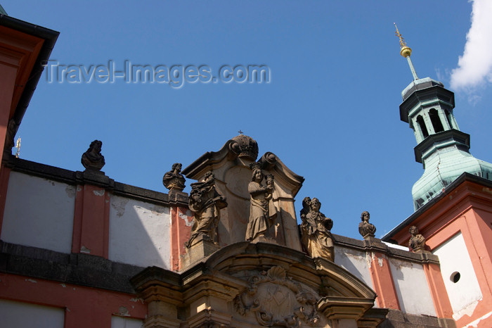 czech381: Czech Republic - Príbram: Svata Hora - Virgin mary - decoration above a gate - photo by H.Olarte - (c) Travel-Images.com - Stock Photography agency - Image Bank