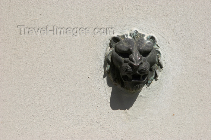 czech387: Czech Republic - Príbram: Svata Hora - lion head on a wall - photo by H.Olarte - (c) Travel-Images.com - Stock Photography agency - Image Bank