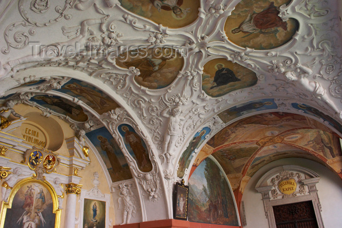 czech393: Czech Republic - Príbram: Svata Hora - ceilings and niches - photo by H.Olarte - (c) Travel-Images.com - Stock Photography agency - Image Bank