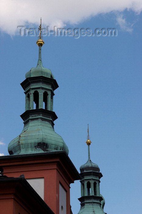 czech396: Czech Republic - Príbram: Svata Hora - towers - photo by H.Olarte - (c) Travel-Images.com - Stock Photography agency - Image Bank