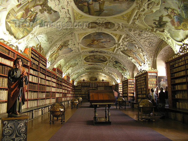 czech459: Prague, Czech Republic: Strahov Monastic Library - photo by J.Kaman - (c) Travel-Images.com - Stock Photography agency - Image Bank