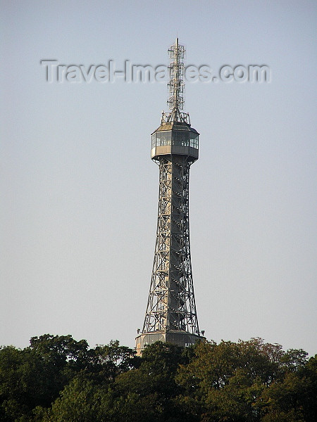 czech474: Prague, Czech Republic: Petrin tower - Petrinska rozhledna - photo by J.Kaman - (c) Travel-Images.com - Stock Photography agency - Image Bank