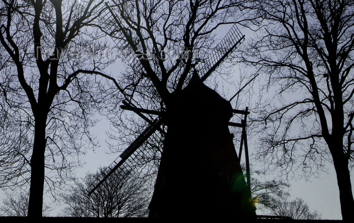 denmark70: Denmark - Copenhagen / København / CPH: windmill on the embankment above the Citadel - photo by G.Friedman - (c) Travel-Images.com - Stock Photography agency - Image Bank