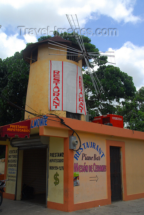 dominican134: Higüey, Dominican Republic: mill at the Mesón de Cervantes restaurant - photo by M.Torres - (c) Travel-Images.com - Stock Photography agency - Image Bank