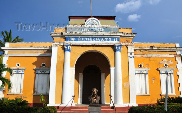 dominican301: Puerto Plata, Dominican republic: Restauración masonic lodge - Scottish Rite - Logia Restauración - Calle Separación esq. Malecón - photo by M.Torres - (c) Travel-Images.com - Stock Photography agency - Image Bank