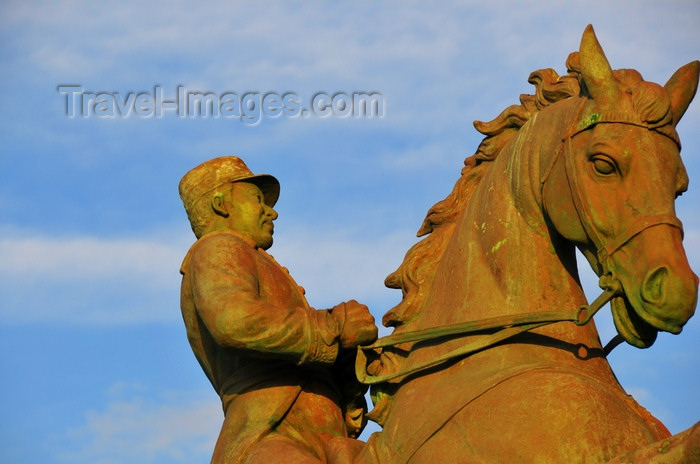 dominican316: Puerto Plata, Dominican republic: statue of General Gregorio Luperón - one of the founders of the Restauración masonic lodge - photo by M.Torres - (c) Travel-Images.com - Stock Photography agency - Image Bank