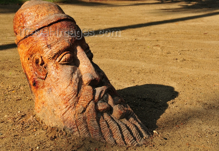 dominican345: Río San Juan, María Trinidad Sánchez province, Dominican republic: sculpted coconut tree trunk - photo by M.Torres - (c) Travel-Images.com - Stock Photography agency - Image Bank