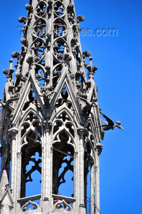 ecuador122: Quito, Ecuador: Torre del Condor - intricately carved finial fo the Basilica of the National Vow - Tower of the Condors - Basílica del Sagrado Voto Nacional - photo by M.Torres - (c) Travel-Images.com - Stock Photography agency - Image Bank