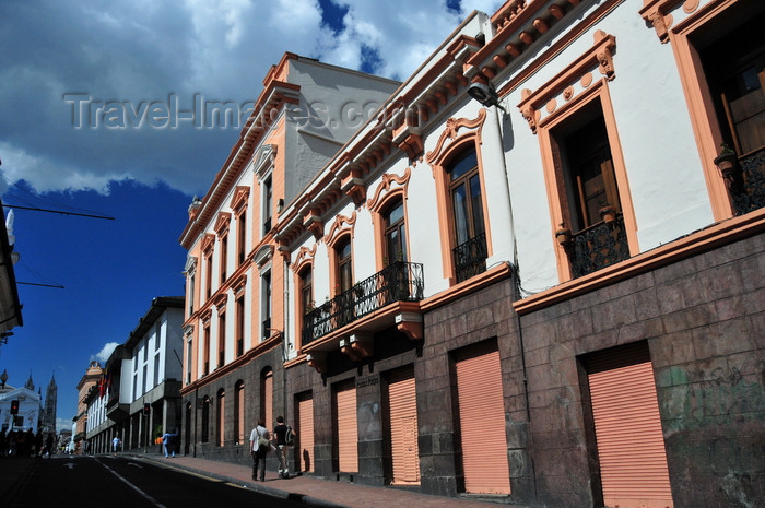 ecuador156: Quito, Ecuador: Calle Venezuela - looking towards Plaza Grande and Basilica del Voto Nacional - photo by M.Torres - (c) Travel-Images.com - Stock Photography agency - Image Bank