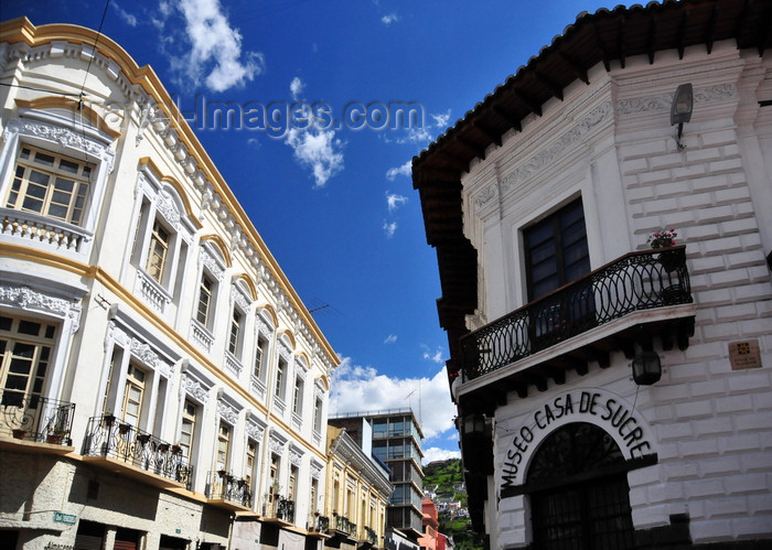 ecuador158: Quito, Ecuador: corner of Calles Venezuela and António José Sucre - Almacenes Brín and Sucre House museum / Museo Casa de Sucre - photo by M.Torres - (c) Travel-Images.com - Stock Photography agency - Image Bank