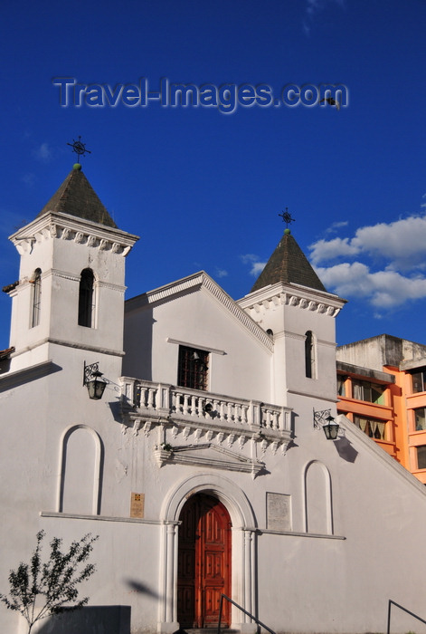 ecuador177: Quito, Ecuador: Capilla de El Belén - Bethlehem Chapel - XVII century Spanish colonial building - Calle Luis Sodiro - photo by M.Torres - (c) Travel-Images.com - Stock Photography agency - Image Bank