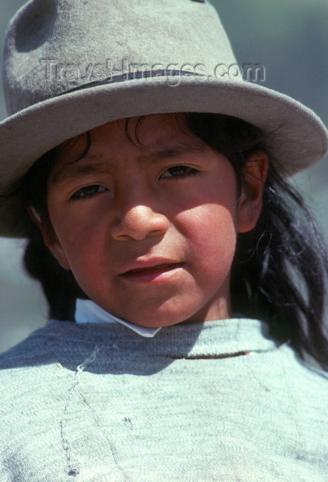 ecuador40: Ecuador - Quito: Quechua boywith hat - photo by J.Fekete - (c) Travel-Images.com - Stock Photography agency - Image Bank