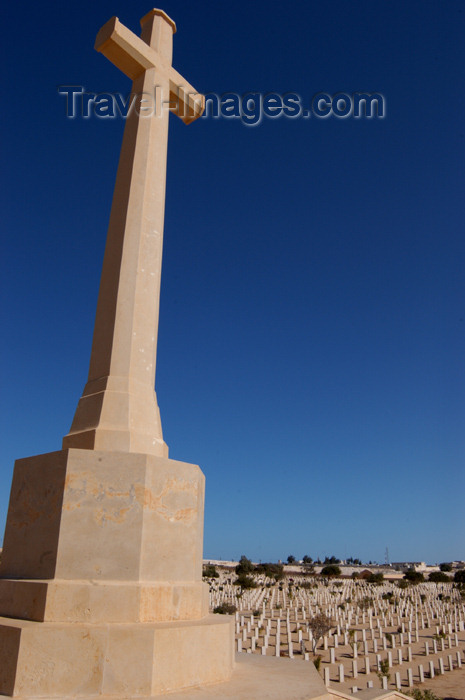 egypt138: Egypt - El Alamein:  WW2 war memorial and cemetery - cross - photo by  J.Wreford - (c) Travel-Images.com - Stock Photography agency - Image Bank