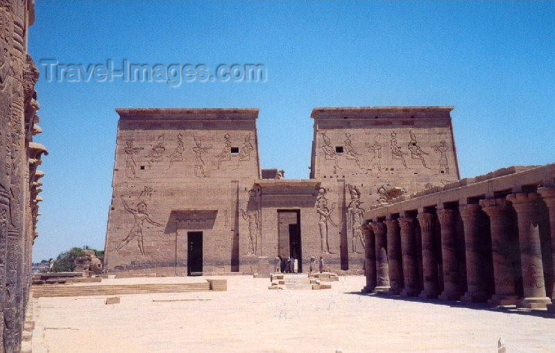 egypt7: Philae, Aswan Governorate, Egypt: Isis temple - island of Agilka - Unesco world heritage site - photo by M.Torres - (c) Travel-Images.com - Stock Photography agency - Image Bank