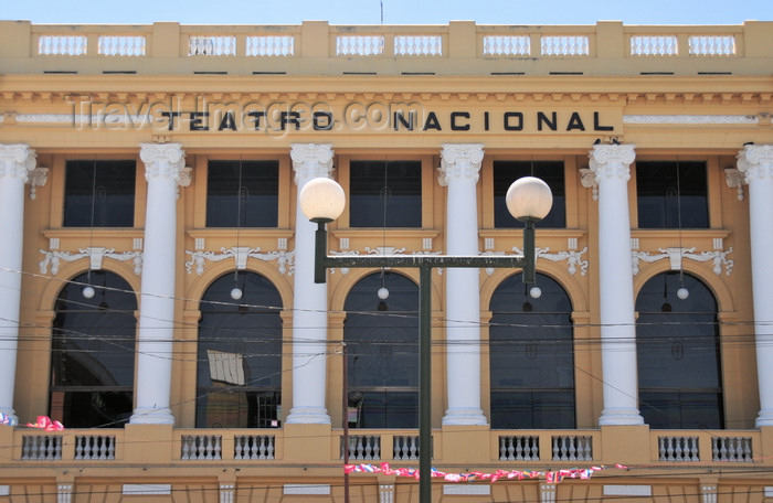 el-salvador32: San Salvador, El Salvador, Central America: National Theater - architect Daniel Beylard - plaza Morazán, Calle Delgado - Teatro Nacional - photo by M.Torres - (c) Travel-Images.com - Stock Photography agency - Image Bank