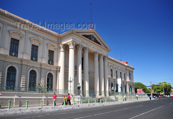 el-salvador42: San Salvador, El Salvador, Central America: Italian marble façade of the National Palace - Plaza Barrios - Palacio Nacional - photo by M.Torres - (c) Travel-Images.com - Stock Photography agency - Image Bank