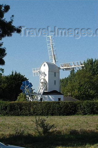 england110: England (UK) - Saxtead (Suffolk): windmill - post mill - photo by F.Hoskin - (c) Travel-Images.com - Stock Photography agency - Image Bank