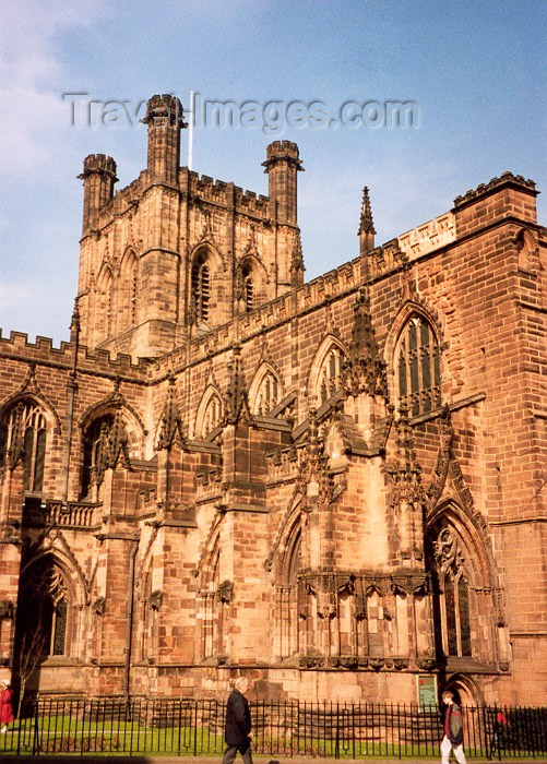 england113: Chester, Cheshire, North West England, UK: by the Cathedral - photo by M.Torres - (c) Travel-Images.com - Stock Photography agency - Image Bank