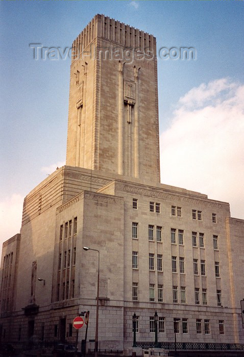 england119: Liverpool, Merseyside, North West England, UK: architecture - Georges Dock Ventilation tower - Mann Island - Designer: Herbert J Rowse - photo by M.Torres - (c) Travel-Images.com - Stock Photography agency - Image Bank