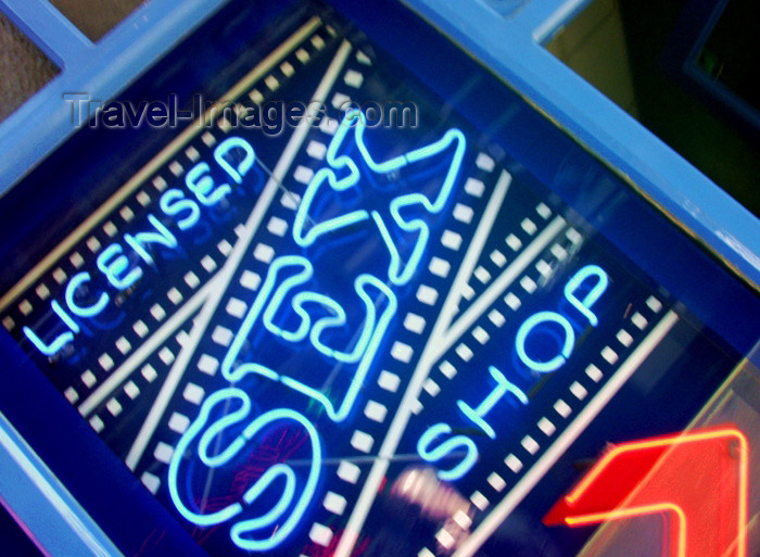 england166: London: Soho - sex shop window - neon - West End, City of Westminster - photo by K.White - (c) Travel-Images.com - Stock Photography agency - Image Bank