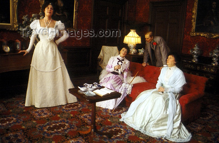 england180: Warwick, Warwickshire, West Midlands, England: Victorian life - waxworks by Madame Tussaud's at the castle - photo by A.Sen - (c) Travel-Images.com - Stock Photography agency - Image Bank