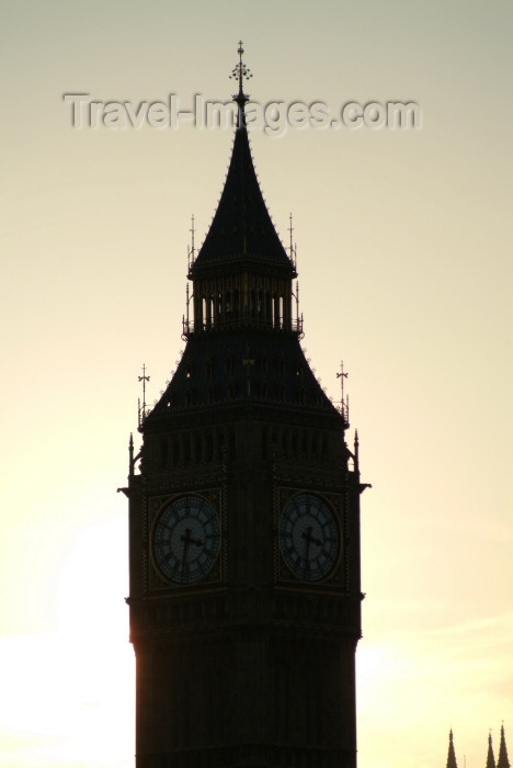 england219: London: Big Ben at sunset - Clock Tower, Palace of Westminster - photo by K.White - (c) Travel-Images.com - Stock Photography agency - Image Bank