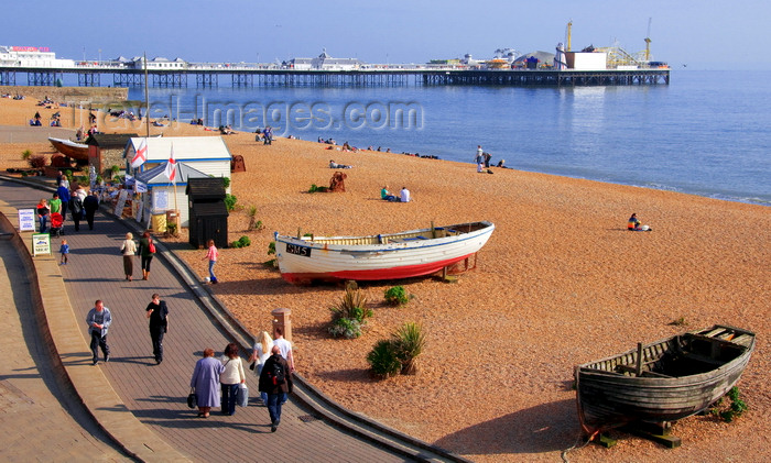 england229: Brighton, East Sussex, England, United Kingdom: Brighton beach and pier Palace Pier - photo by B.Henry - (c) Travel-Images.com - Stock Photography agency - Image Bank