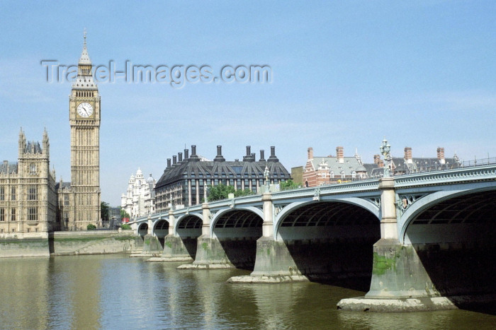 england247: London: Big Ben and Westminster Bridge - photo by M.Bergsma - (c) Travel-Images.com - Stock Photography agency - Image Bank