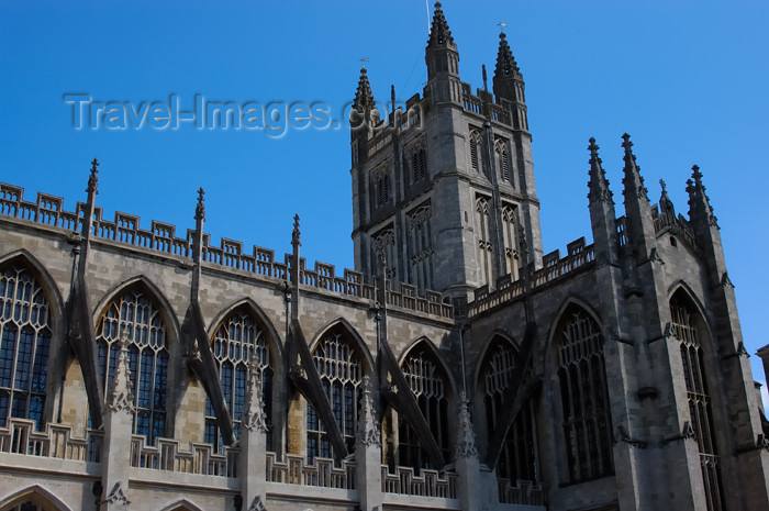 england378: England - Bath (Somerset county - Avon): Bath Abbey - photo by C. McEachern - (c) Travel-Images.com - Stock Photography agency - Image Bank