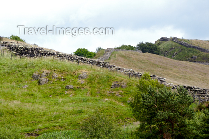 england394: England (UK) - Northumberland - Hadrian's Wall - Vallum Aelium - photo by C.McEachern - (c) Travel-Images.com - Stock Photography agency - Image Bank