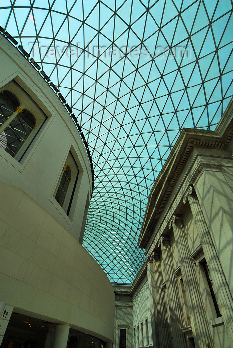 england425: London: British museum - Queen Elizabeth II Great Court around the former Reading Room - Eastern side - the largest covered square in Europe - photo by M.Torres - (c) Travel-Images.com - Stock Photography agency - Image Bank