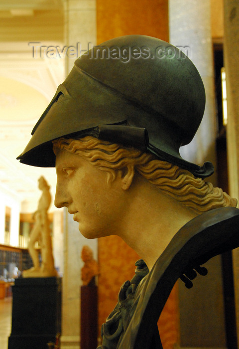 england426: London: British museum - goddess Athena - classical bust - Age of Enlightenment exhibition - photo by M.Torres - (c) Travel-Images.com - Stock Photography agency - Image Bank