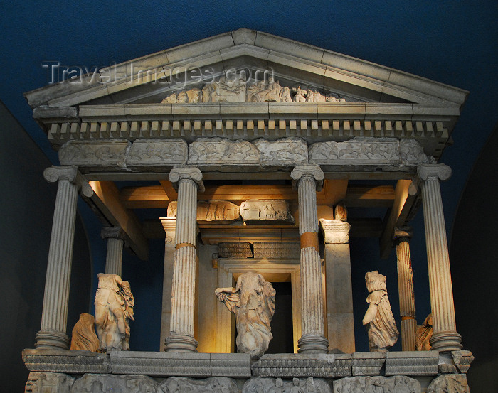 england435: London: British museum - Nereid Monument, from Xanthos, in ancient Lycia - photo by M.Torres - (c) Travel-Images.com - Stock Photography agency - Image Bank