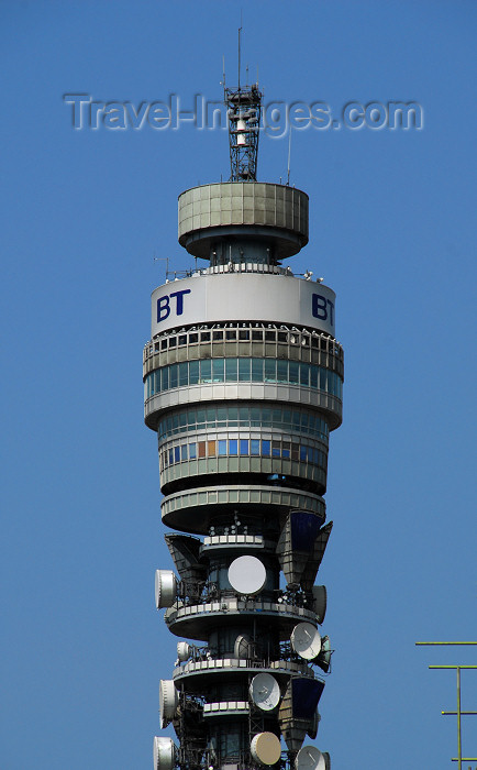 england452: England - London: BT Tower - architect Eric Bedford - Cleveland Street, Camden - TV Tower - photo by M.Torres - (c) Travel-Images.com - Stock Photography agency - Image Bank