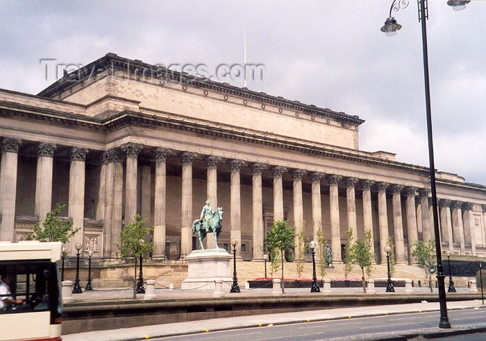 england46: Liverpool, Merseyside, North West England, UK: classical, yet Scouser - Saint Georges Hall - Lime Street - designer: Harvey Lonsdale Elmes - photo by M.Torres - (c) Travel-Images.com - Stock Photography agency - Image Bank