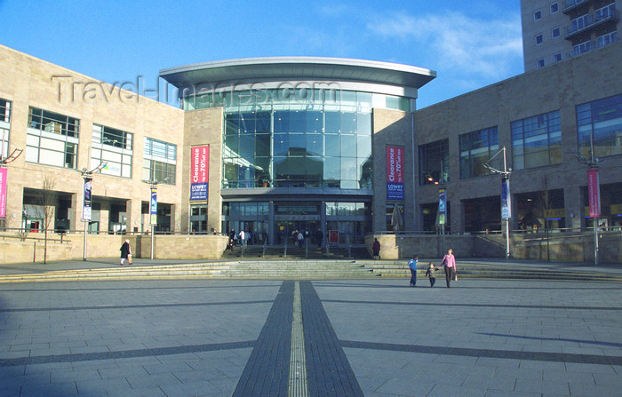 england510: Salford Quays, Salford, England: Lowry Outlet Mall Entrance - photo by D.Jackson - (c) Travel-Images.com - Stock Photography agency - Image Bank