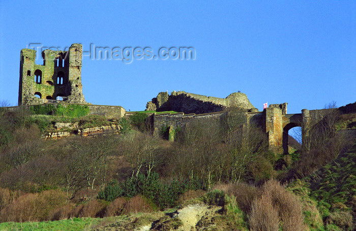 england513: Scarborough, North Yorkshire, England: Scarborough Castle - photo by D.Jackson - (c) Travel-Images.com - Stock Photography agency - Image Bank