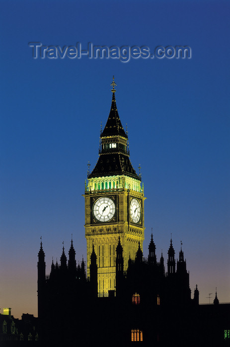 england524: England - London: Big Ben and parliament silhouette - nocturnal - photo by A.Bartel - (c) Travel-Images.com - Stock Photography agency - Image Bank