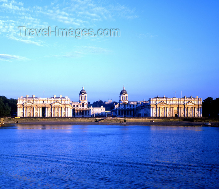 england526: England - Greenwich, London - Royal Naval College - and the Thames - Maritime Greenwich - UNESCO World Heritage Site - photo by A.Bartel - (c) Travel-Images.com - Stock Photography agency - Image Bank