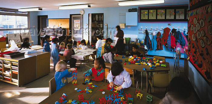 england531: Newham, London, England: class at a nursery school - photo by A.Bartel - (c) Travel-Images.com - Stock Photography agency - Image Bank