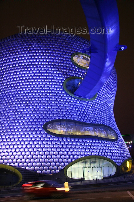 england539: Birmingham, West Midlands, England: Selfridges store at the Birmingham Bullring - designed by Future Systems - nocturnal - photo by J.Cave - (c) Travel-Images.com - Stock Photography agency - Image Bank