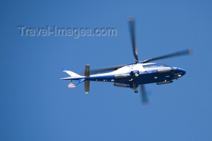 england553: Old Harry Rocks, Jurassic Coast, Dorset, England: Coastguard rescue helicopter - photo by I.Middleton - (c) Travel-Images.com - Stock Photography agency - Image Bank