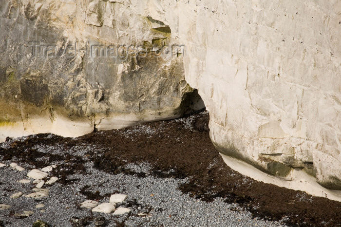 england556: Old Harry Rocks, Jurassic Coast, Dorset, England: cave entrance - UNESCO World Heritage Site - photo by I.Middleton - (c) Travel-Images.com - Stock Photography agency - Image Bank