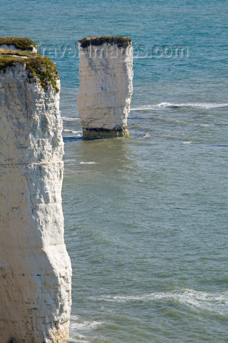 england558: Old Harry Rocks, Jurassic Coast, Dorset, England: sea stack of chalk and the foreland - UNESCO World Heritage Site - photo by I.Middleton - (c) Travel-Images.com - Stock Photography agency - Image Bank