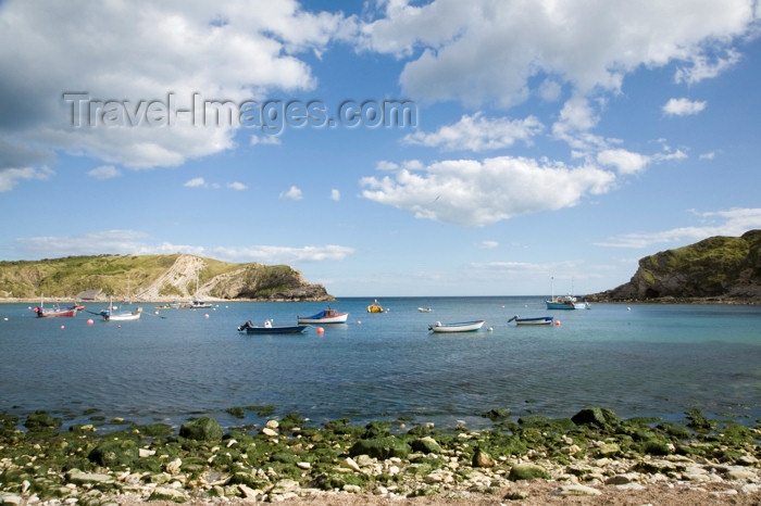 england568: Lulworth Cove, Dorset, England: narrow entrance - photo by I.Middleton - (c) Travel-Images.com - Stock Photography agency - Image Bank