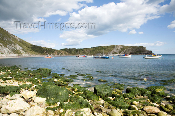 england570: Lulworth Cove, Dorset, England: rocks - Jurassic Coast UNESCO World Heritage site - photo by I.Middleton - (c) Travel-Images.com - Stock Photography agency - Image Bank