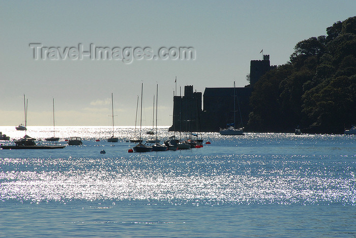 england580: Dartmouth, Devon, England: fortifications and yachts - Dartmouth Castle - small fortalice - photo by T.Marshall - (c) Travel-Images.com - Stock Photography agency - Image Bank