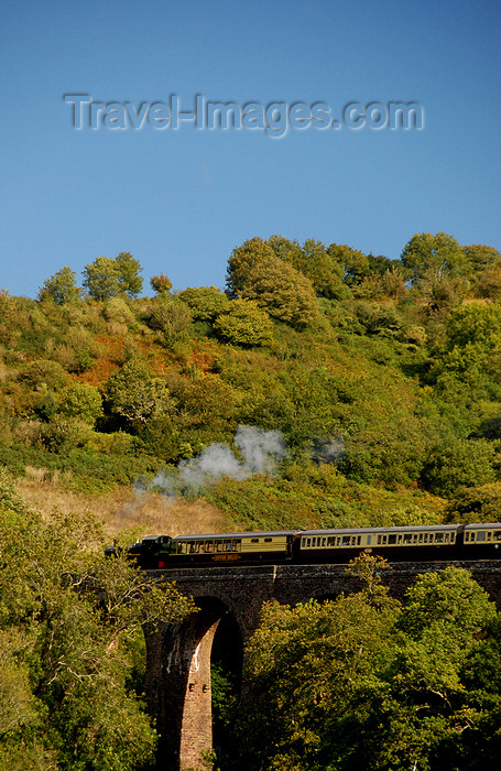 england584: Dartmouth, Devon, England: Dartmouth railway - train on a viaduct - photo by T.Marshall - (c) Travel-Images.com - Stock Photography agency - Image Bank